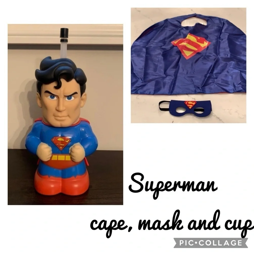 Superman Cape, Mask & Cup